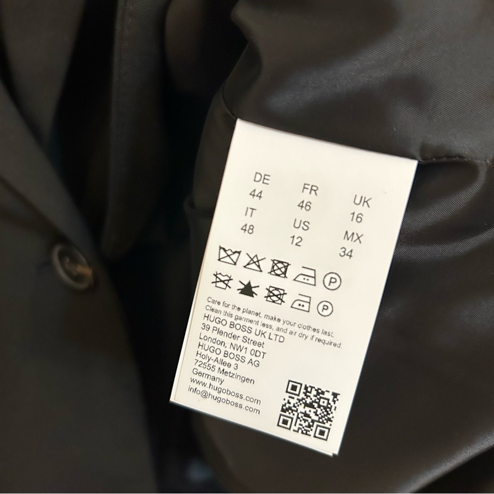 Boss Jia Slim Fit Blazer in Black Size 12 - Picture 12 of 12